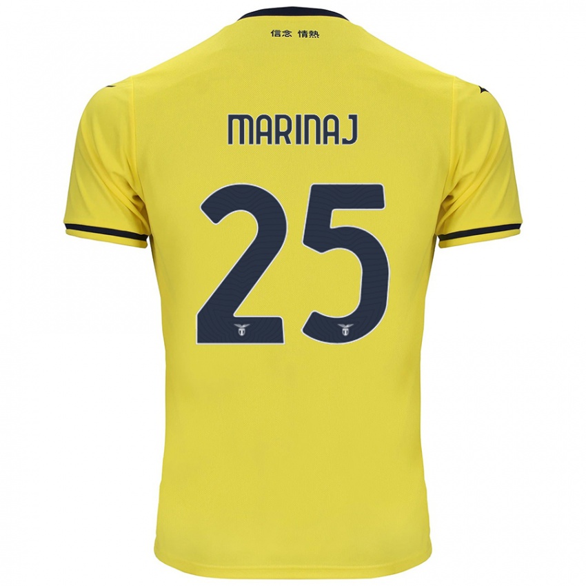 Uomo Maglia Kledi Marinaj #25 Giallo Kit Gara Away 2024/25 Maglietta