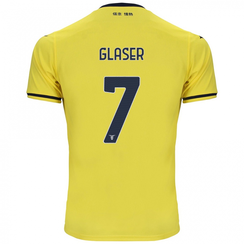 Uomo Maglia Julia Glaser #7 Giallo Kit Gara Away 2024/25 Maglietta