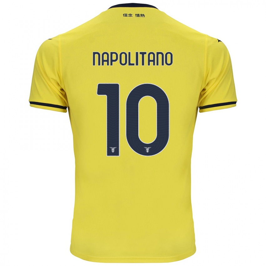 Uomo Maglia Luca Napolitano #10 Giallo Kit Gara Away 2024/25 Maglietta