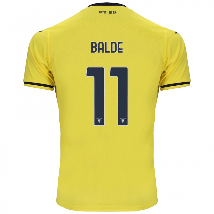 Uomo Maglia Mahamadou Balde #11 Giallo Kit Gara Away 2024/25 Maglietta