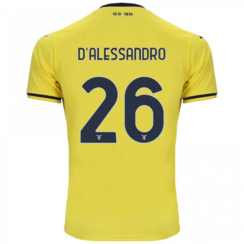 Uomo Maglia Mattya D'alessandro #26 Giallo Kit Gara Away 2024/25 Maglietta