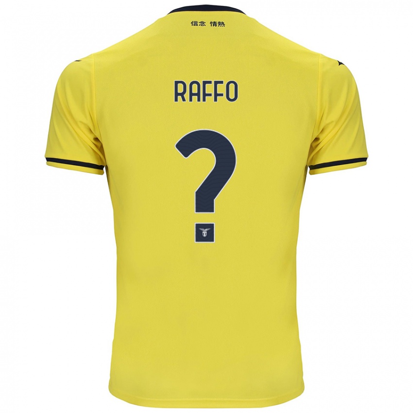 Uomo Maglia Edoardo Raffo #0 Giallo Kit Gara Away 2024/25 Maglietta