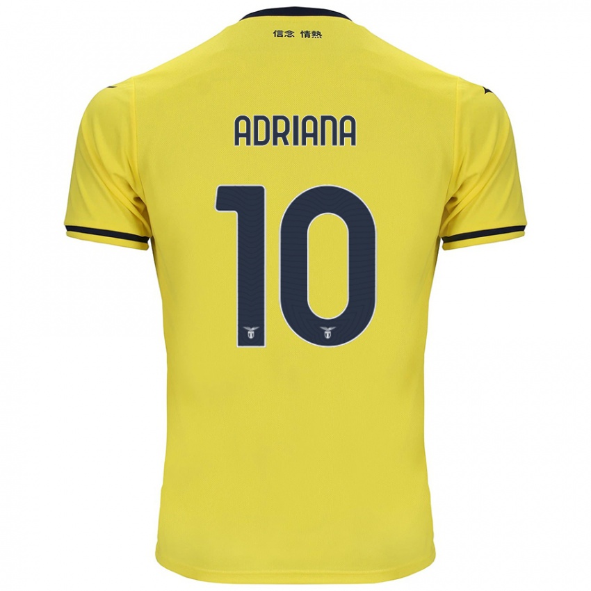 Uomo Maglia Adriana Martín Santamaría #10 Giallo Kit Gara Away 2024/25 Maglietta