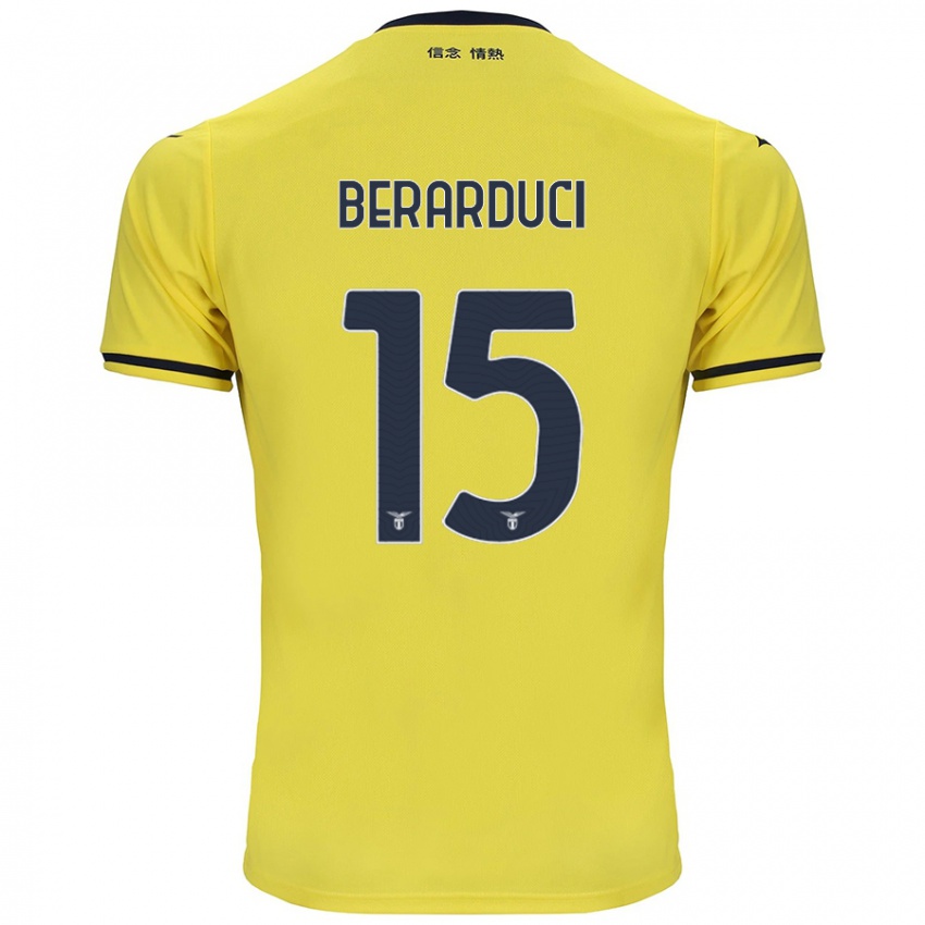 Uomo Maglia Martina Berarduci #15 Giallo Kit Gara Away 2024/25 Maglietta