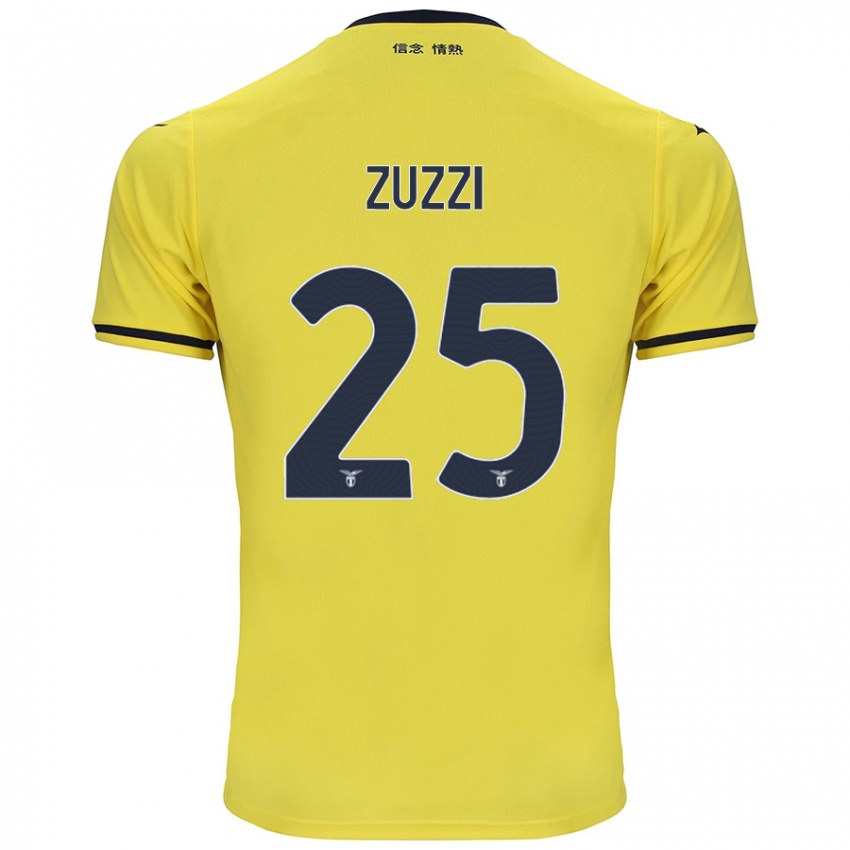 Uomo Maglia Giorgia Zuzzi #25 Giallo Kit Gara Away 2024/25 Maglietta