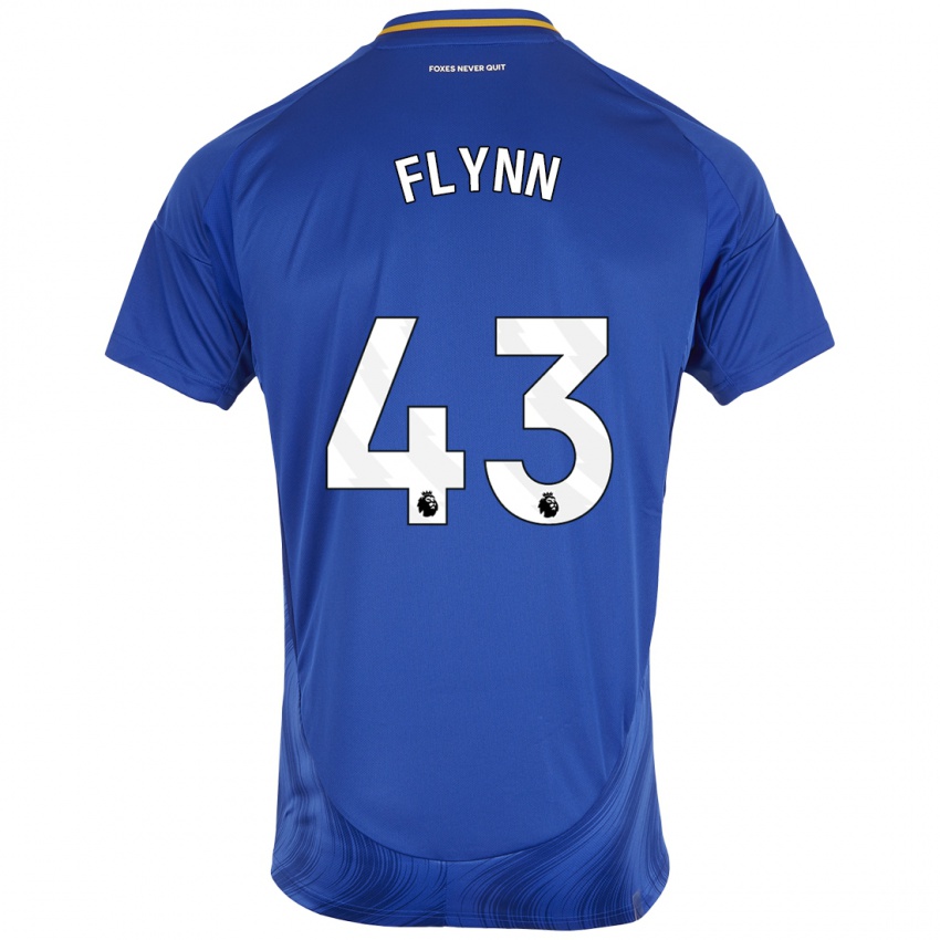 Donna Maglia Shane Flynn #43 Blu Bianco Kit Gara Home 2024/25 Maglietta