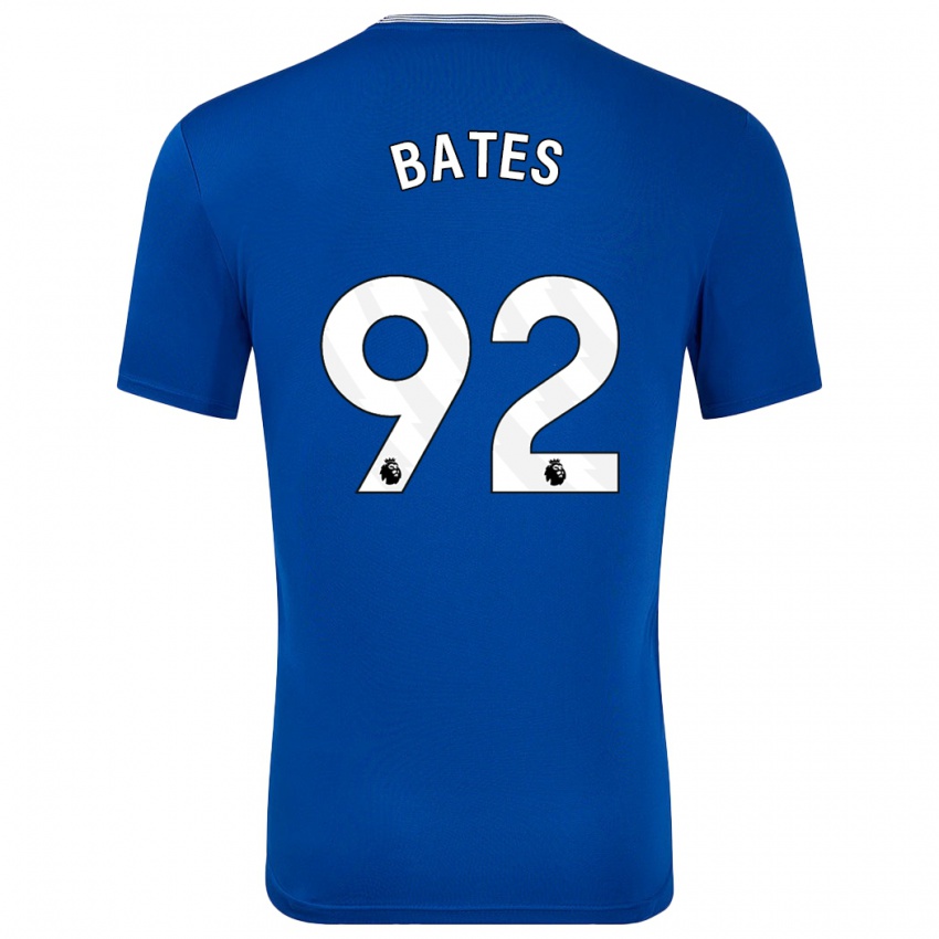 Donna Maglia Callum Bates #92 Blu Con Kit Gara Home 2024/25 Maglietta