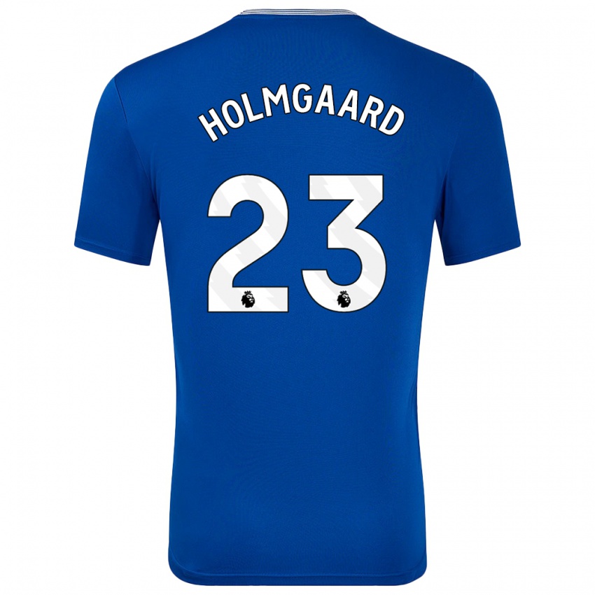 Donna Maglia Sara Holmgaard #23 Blu Con Kit Gara Home 2024/25 Maglietta