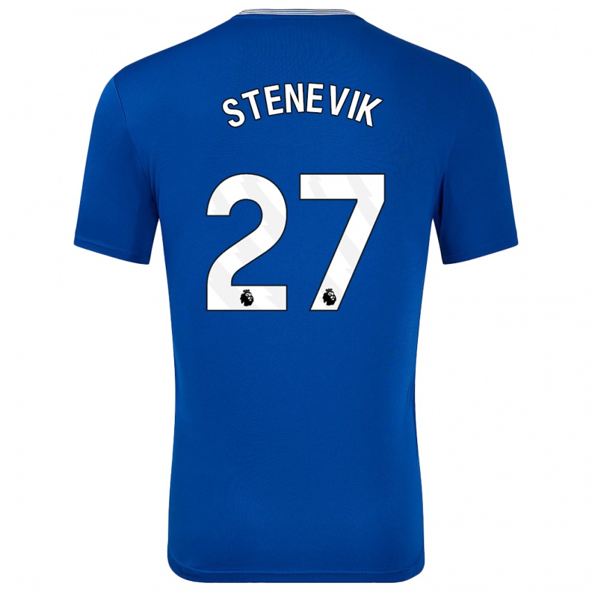 Donna Maglia Elise Stenevik #27 Blu Con Kit Gara Home 2024/25 Maglietta