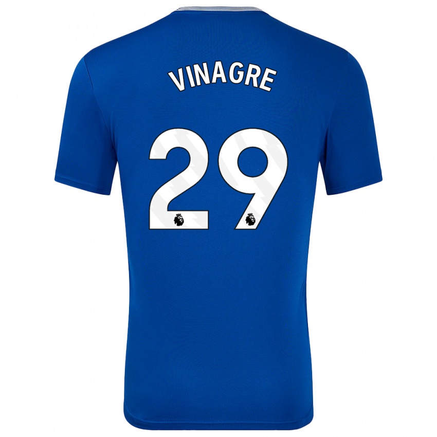 Donna Maglia Ruben Vinagre #29 Blu Con Kit Gara Home 2024/25 Maglietta