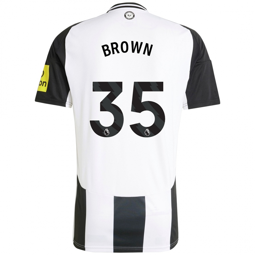 Donna Maglia Will Brown #35 Bianco Nero Kit Gara Home 2024/25 Maglietta