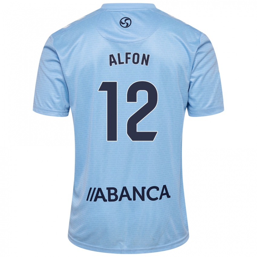 Donna Maglia Alfon Gonzalez #12 Celeste Kit Gara Home 2024/25 Maglietta