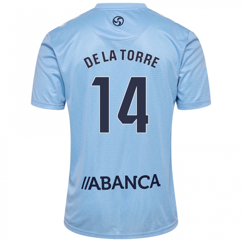 Donna Maglia Luca De La Torre #14 Celeste Kit Gara Home 2024/25 Maglietta