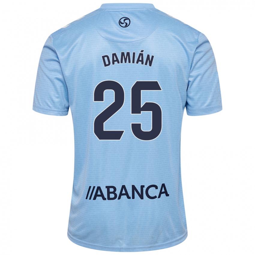 Donna Maglia Damián Rodríguez #25 Celeste Kit Gara Home 2024/25 Maglietta