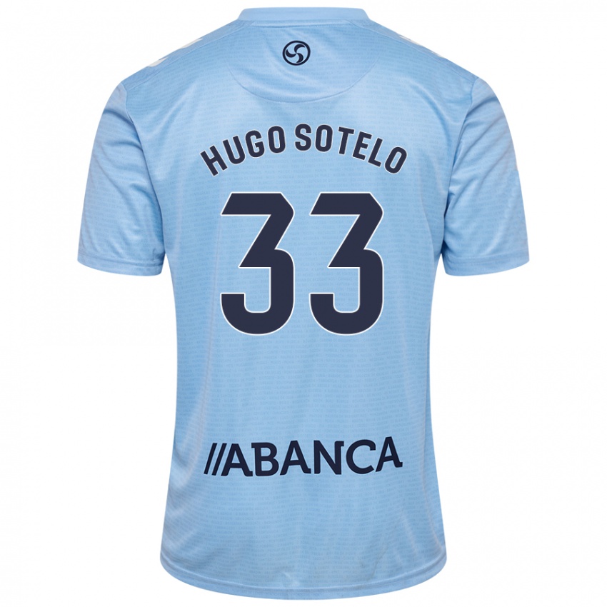 Donna Maglia Hugo Sotelo #33 Celeste Kit Gara Home 2024/25 Maglietta