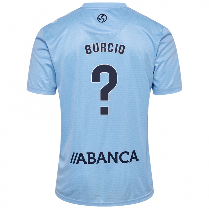 Donna Maglia Hugo Burcio #0 Celeste Kit Gara Home 2024/25 Maglietta