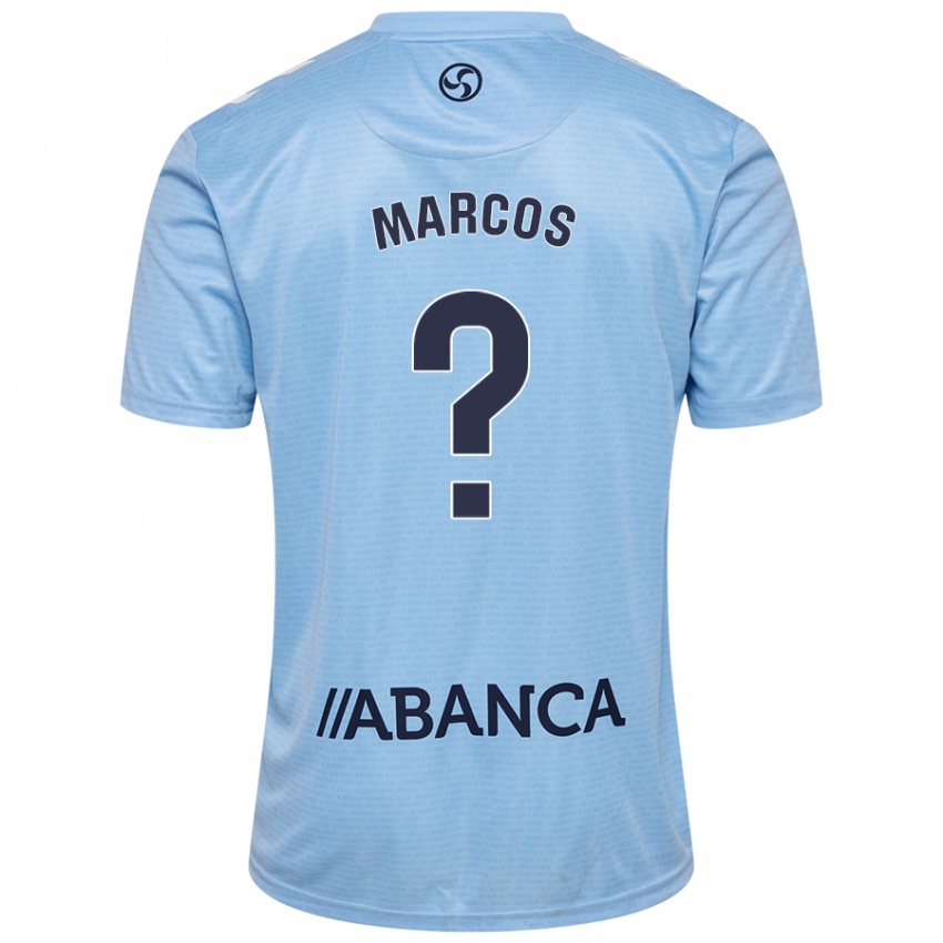 Donna Maglia Óscar Marcos #0 Celeste Kit Gara Home 2024/25 Maglietta