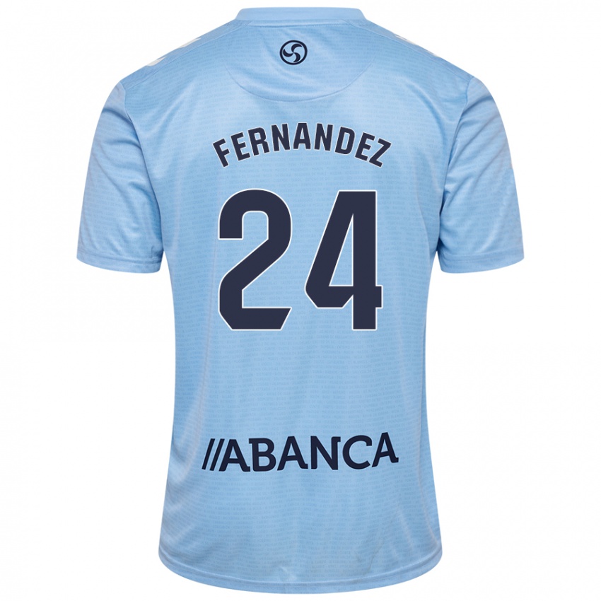 Donna Maglia César Fernández #24 Celeste Kit Gara Home 2024/25 Maglietta