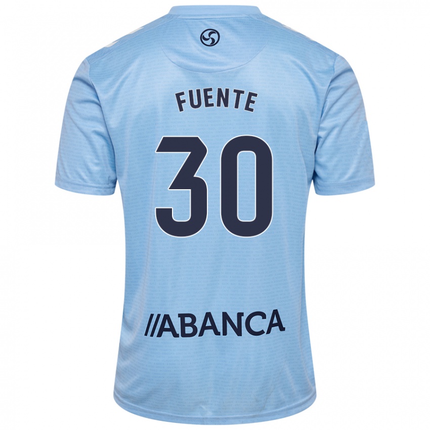 Donna Maglia Mario Fuente #30 Celeste Kit Gara Home 2024/25 Maglietta