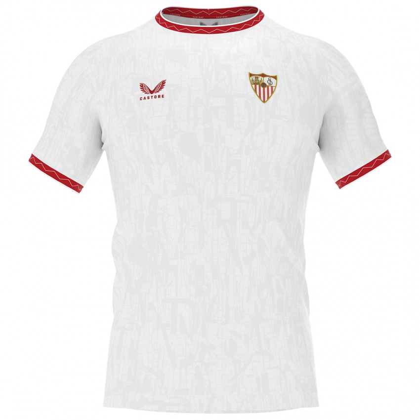 Donna Maglia Mariano Diaz #12 Bianco Rosso Kit Gara Home 2024/25 Maglietta