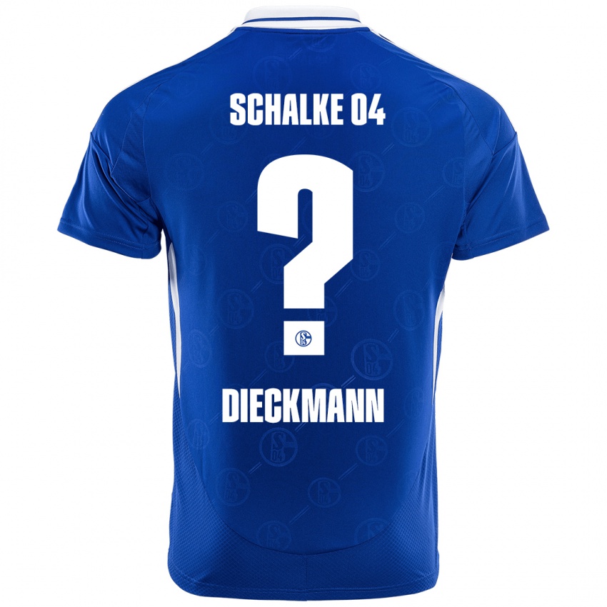 Donna Maglia Jonas Dieckmann #0 Blu Reale Kit Gara Home 2024/25 Maglietta