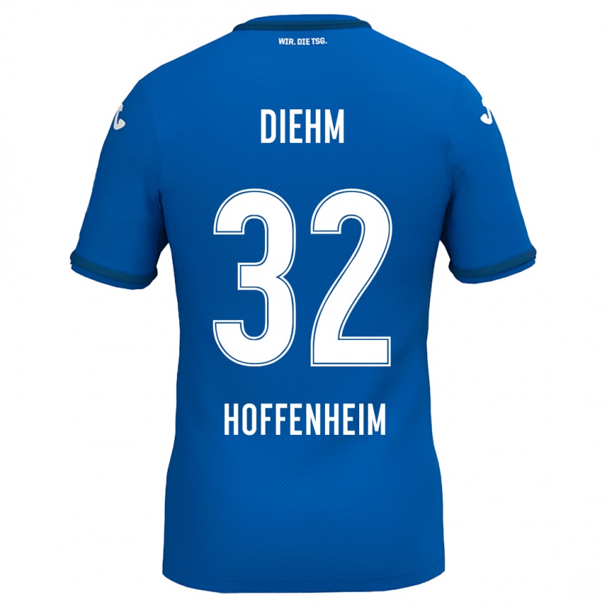 Donna Maglia Vanessa Diehm #32 Blu Reale Kit Gara Home 2024/25 Maglietta