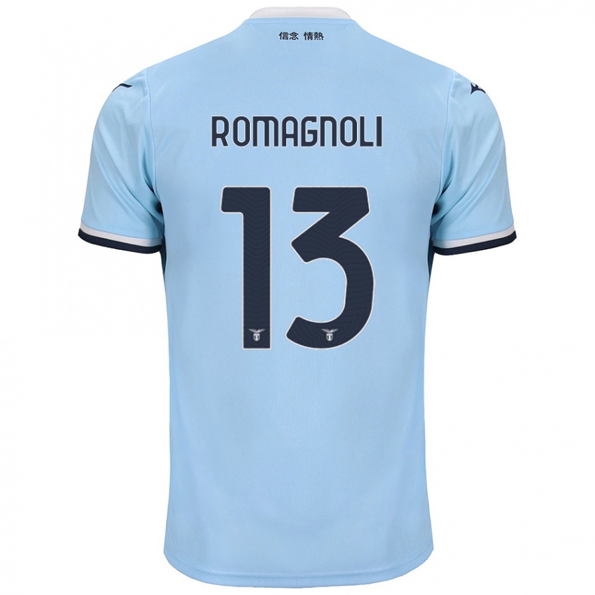 Donna Maglia Alessio Romagnoli #13 Blu Kit Gara Home 2024/25 Maglietta