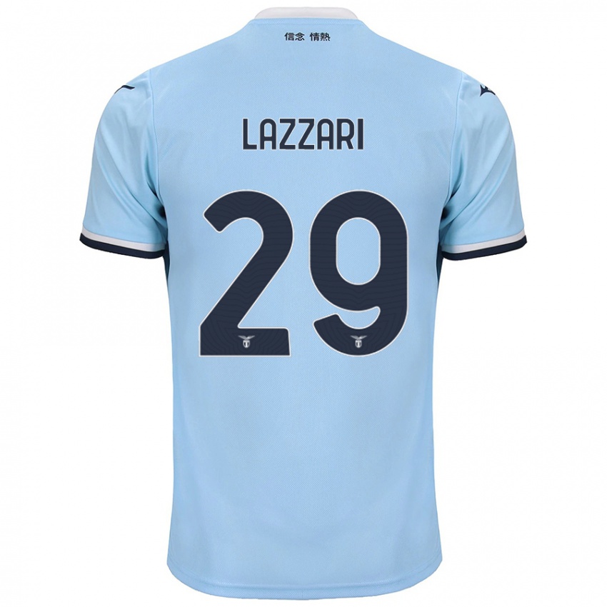 Donna Maglia Manuel Lazzari #29 Blu Kit Gara Home 2024/25 Maglietta