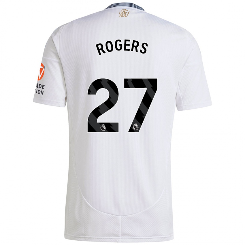 Donna Maglia Morgan Rogers #27 Bianco Kit Gara Away 2024/25 Maglietta