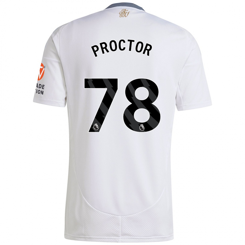 Donna Maglia Sam Proctor #78 Bianco Kit Gara Away 2024/25 Maglietta