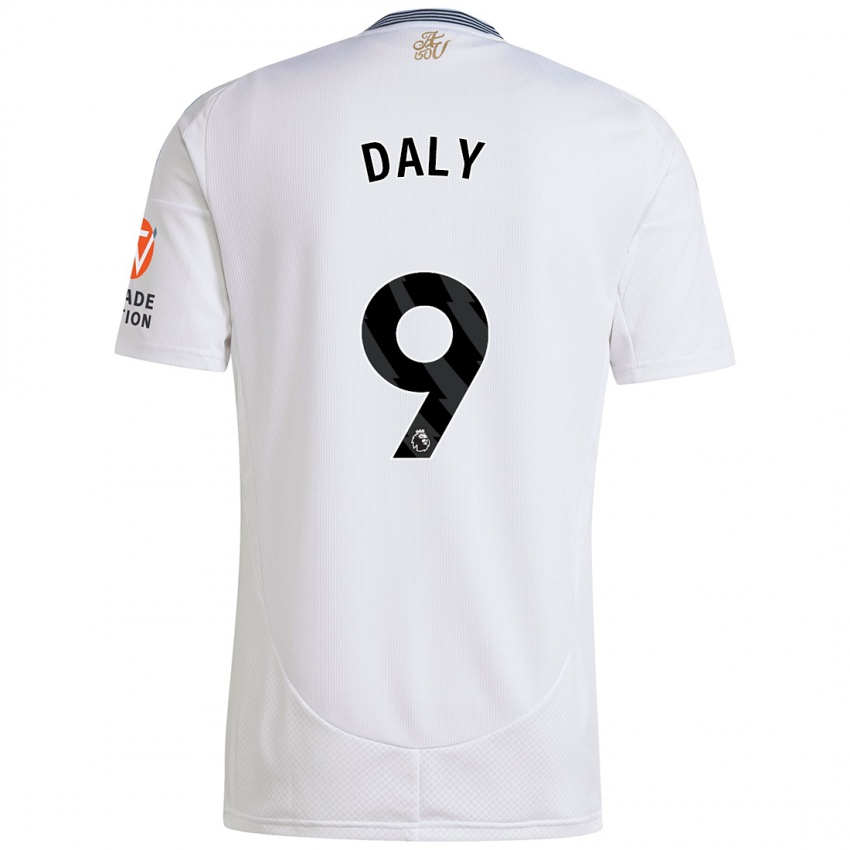 Donna Maglia Rachel Daly #9 Bianco Kit Gara Away 2024/25 Maglietta