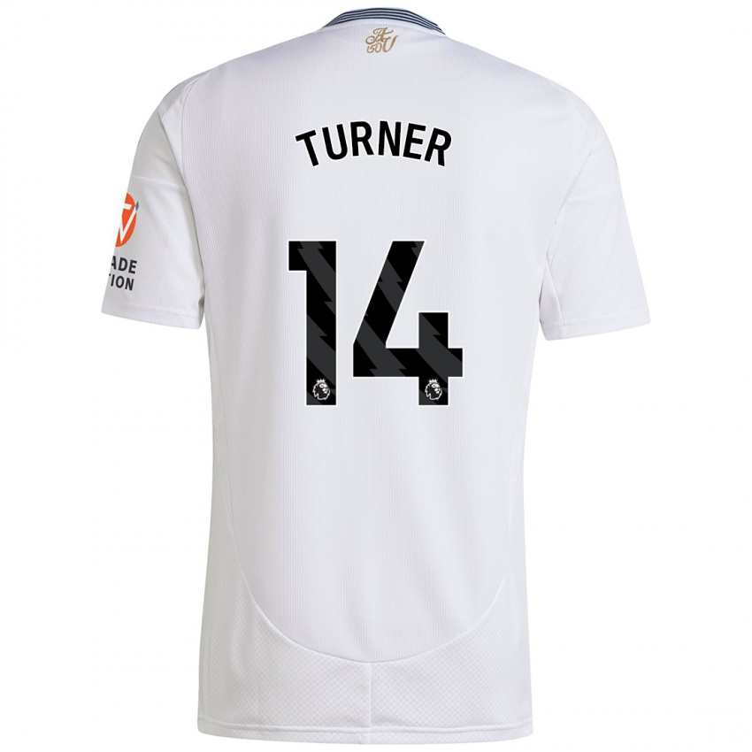 Donna Maglia Danielle Turner #14 Bianco Kit Gara Away 2024/25 Maglietta