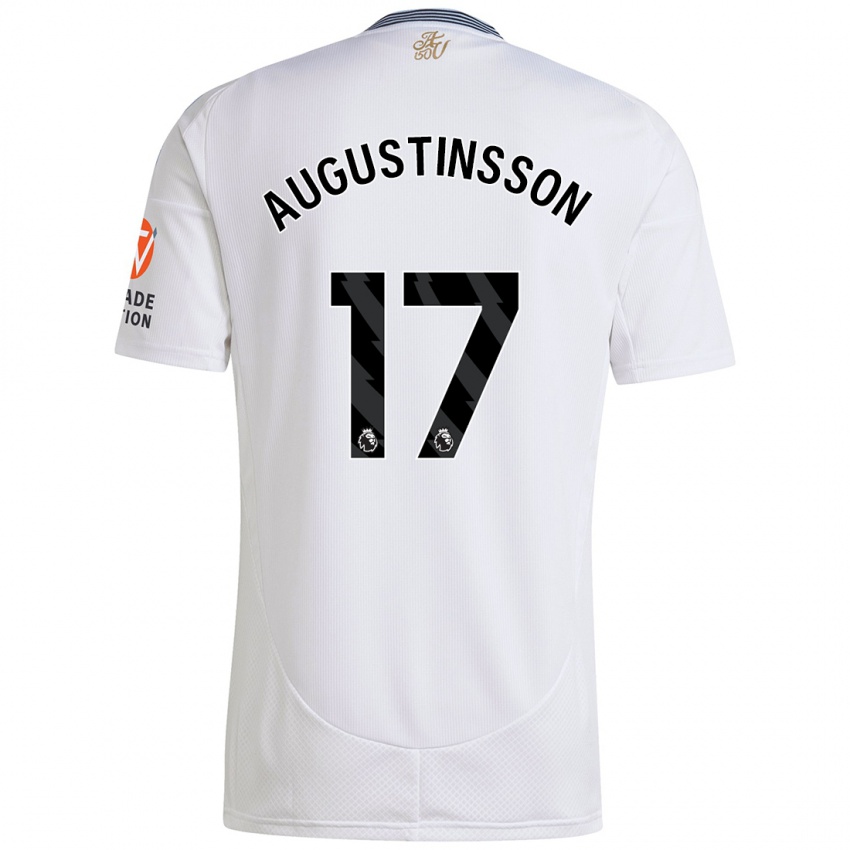 Donna Maglia Ludwig Augustinsson #17 Bianco Kit Gara Away 2024/25 Maglietta