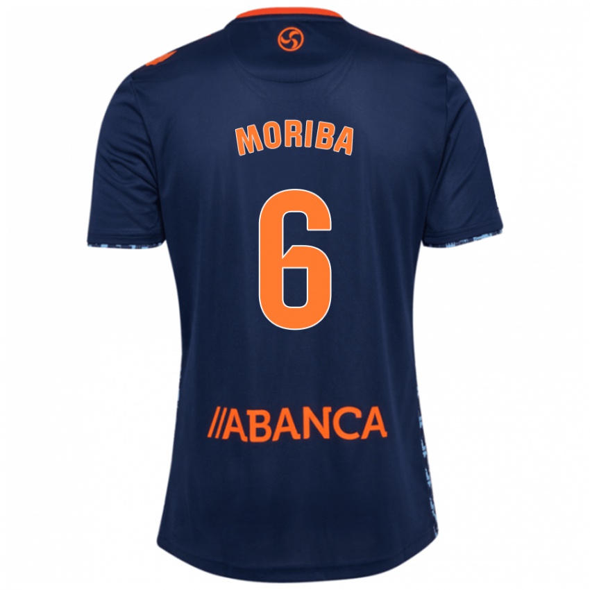 Donna Maglia Ilaix Moriba #6 Blu Navy Kit Gara Away 2024/25 Maglietta