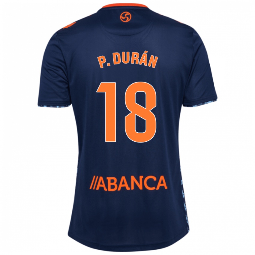 Donna Maglia Pablo Durán #18 Blu Navy Kit Gara Away 2024/25 Maglietta