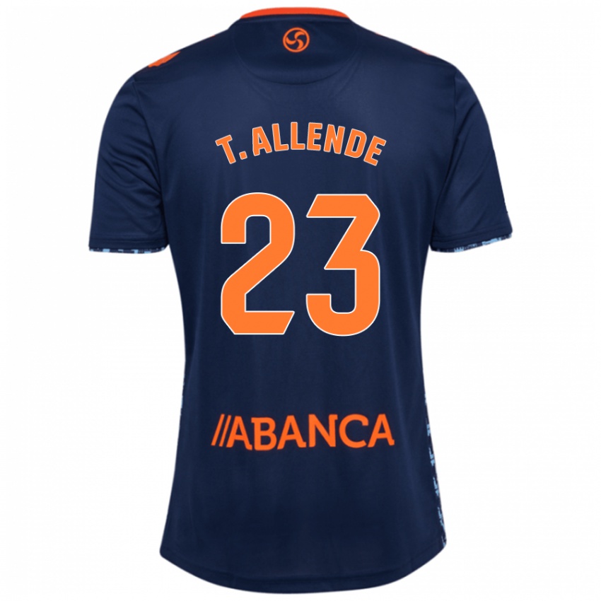 Donna Maglia Tadeo Allende #23 Blu Navy Kit Gara Away 2024/25 Maglietta