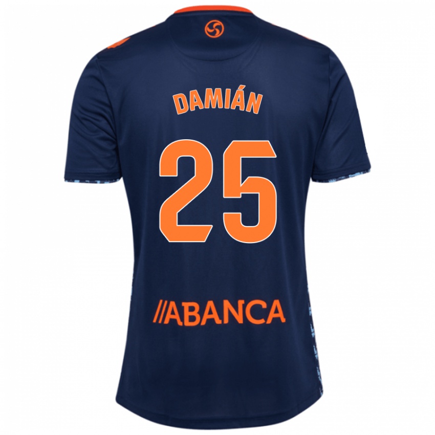 Donna Maglia Damián Rodríguez #25 Blu Navy Kit Gara Away 2024/25 Maglietta