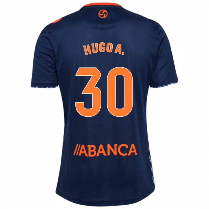 Donna Maglia Hugo Álvarez #30 Blu Navy Kit Gara Away 2024/25 Maglietta