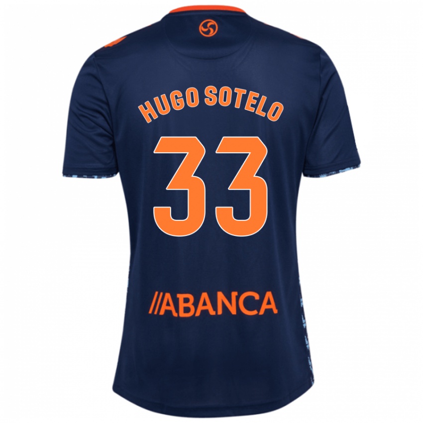 Donna Maglia Hugo Sotelo #33 Blu Navy Kit Gara Away 2024/25 Maglietta