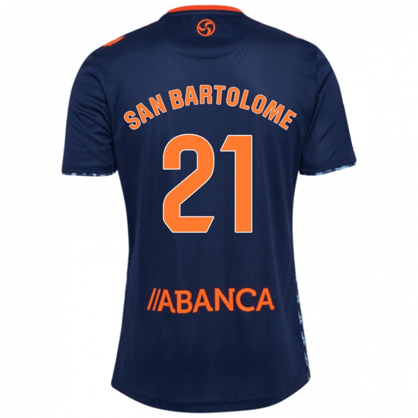 Donna Maglia Victor San Bartolome #21 Blu Navy Kit Gara Away 2024/25 Maglietta