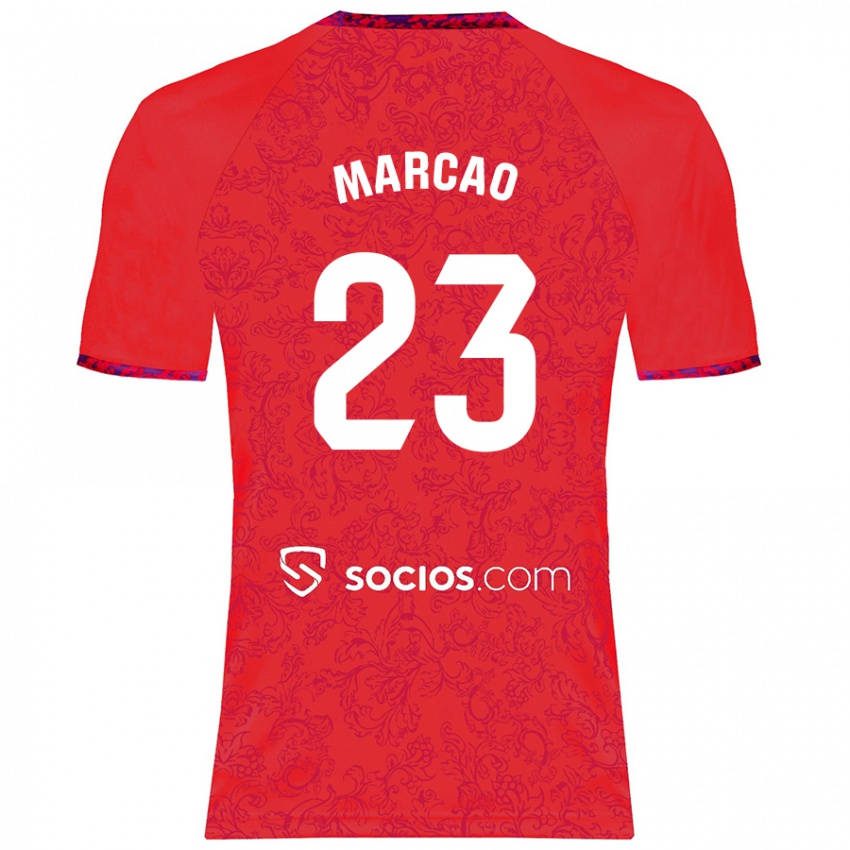 Donna Maglia Marcão #23 Rosso Kit Gara Away 2024/25 Maglietta