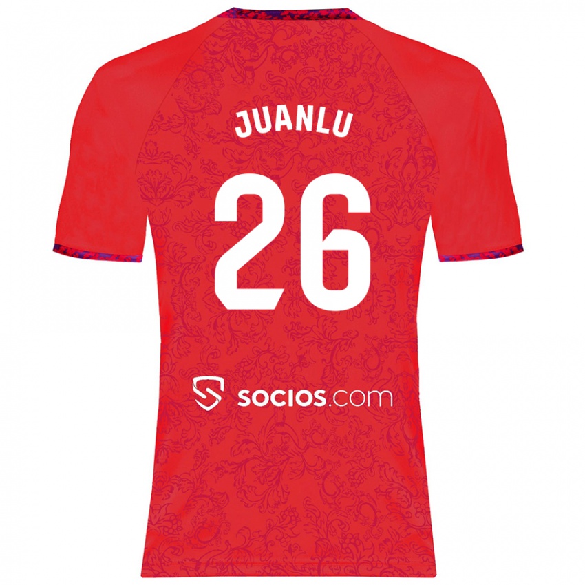 Donna Maglia Juanlu Sánchez #26 Rosso Kit Gara Away 2024/25 Maglietta