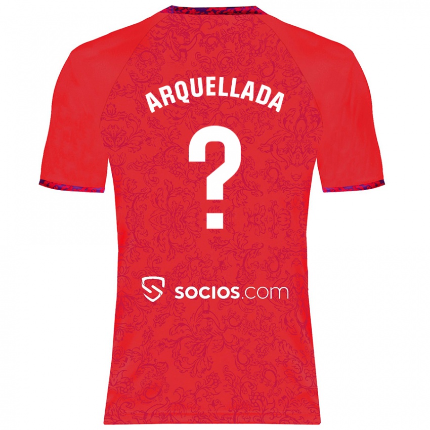 Donna Maglia Álvaro Arquellada #0 Rosso Kit Gara Away 2024/25 Maglietta