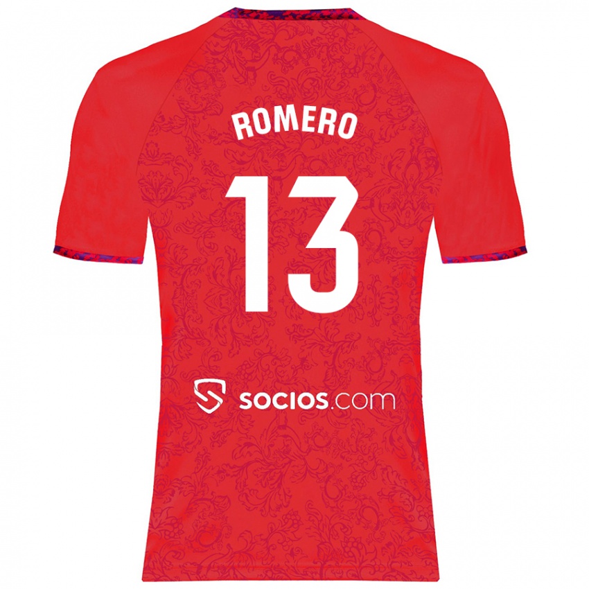 Donna Maglia Rafael Romero #13 Rosso Kit Gara Away 2024/25 Maglietta