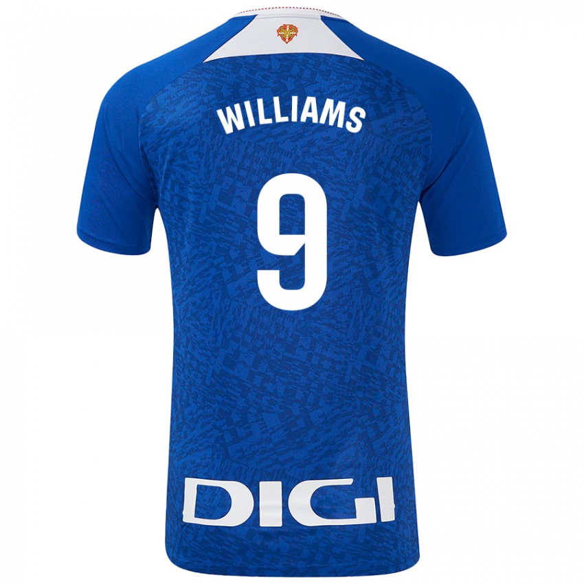 Donna Maglia Inaki Williams #9 Blu Royal Kit Gara Away 2024/25 Maglietta