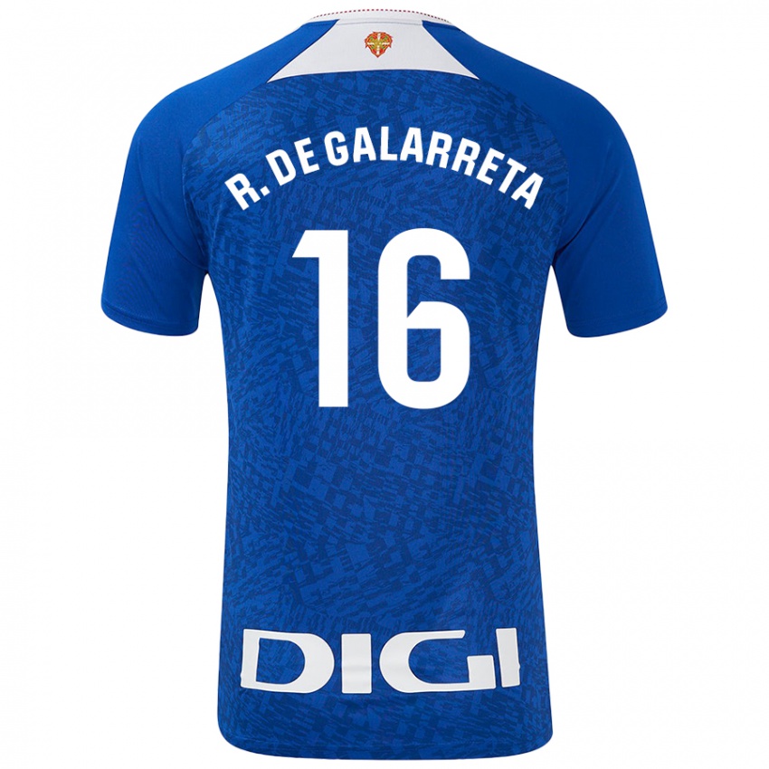 Donna Maglia Iñigo Ruiz De Galarreta #16 Blu Royal Kit Gara Away 2024/25 Maglietta