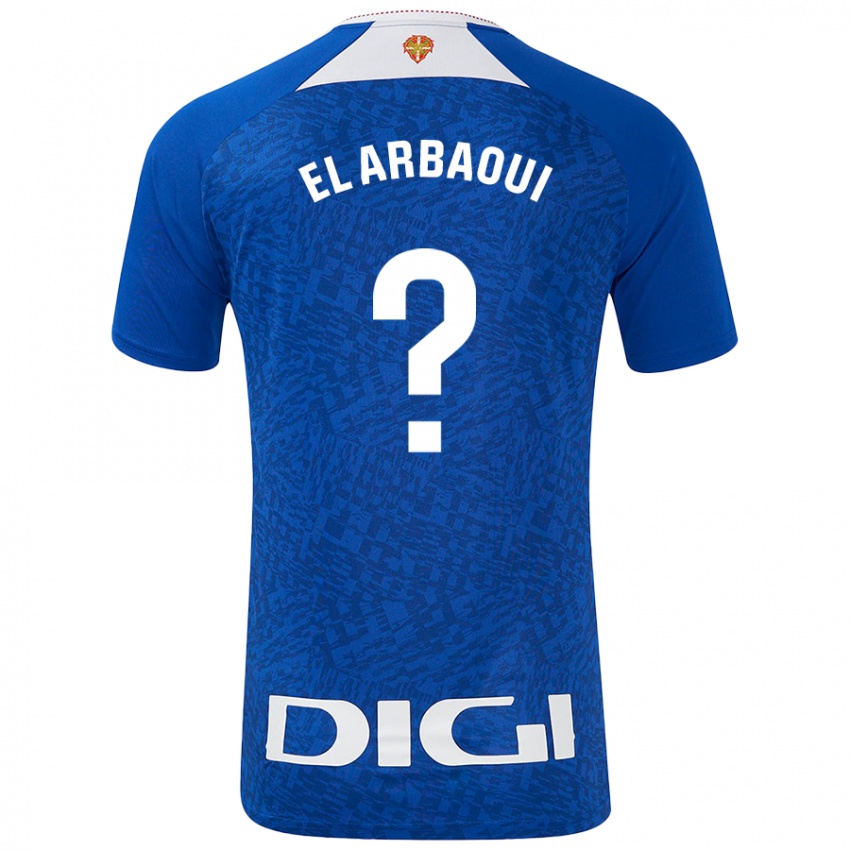 Donna Maglia Ilyas El Arbaoui #0 Blu Royal Kit Gara Away 2024/25 Maglietta