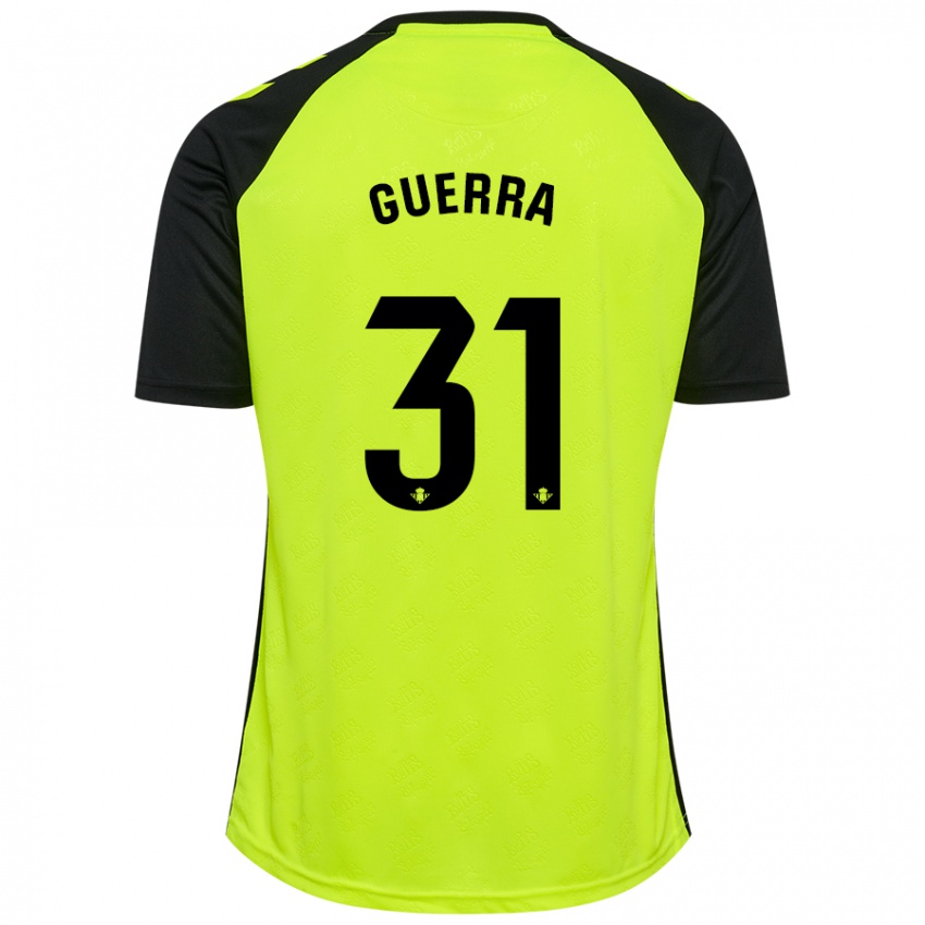 Donna Maglia Ana Guerra Morcillo #31 Giallo Fluorescente Nero Kit Gara Away 2024/25 Maglietta