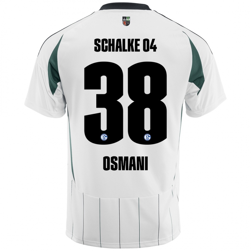 Donna Maglia Tristan Osmani #38 Bianco Verde Kit Gara Away 2024/25 Maglietta