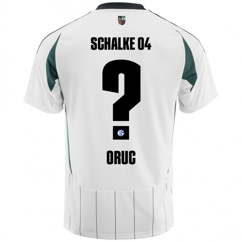 Donna Maglia Arda Oruc #0 Bianco Verde Kit Gara Away 2024/25 Maglietta